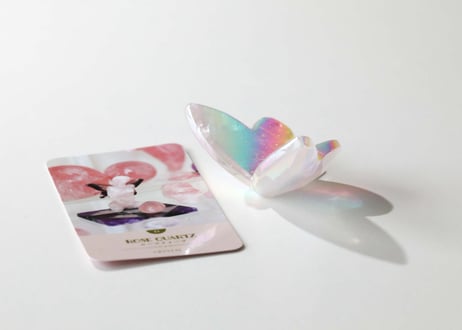 葉月ゆうによる技封入❣️【自分と対立する遺伝子プログラムの解放】オリジナルカード付き エンジェルオーラ ローズクォーツ バタフライ