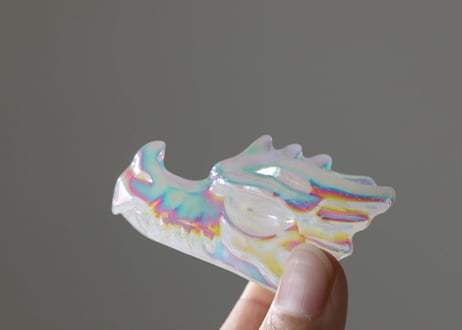 葉月ゆうによる技封入❣️【自分と対立する遺伝子プログラムの解放】オリジナルカード付き エンジェルオーラ クリアクォーツ ドラゴン