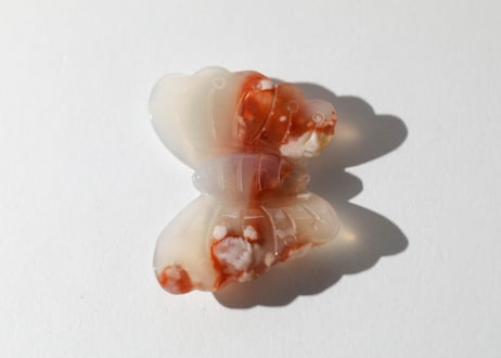 葉月ゆうによる技封入❣️【自分と対立する遺伝子プログラムの解放】カーネリアン＆チェリーブロッサムアゲート バタフライ