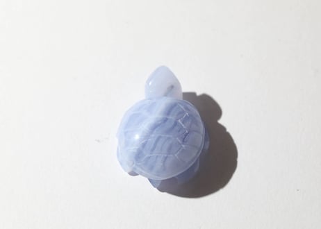 葉月ゆうによる技封入❣️【日々あらゆる面でますます良くなっていく】ブルーレースアゲート かめ