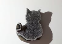 技封入❣️【チャクラを整える】グレーアメジスト クラスター ねこ
