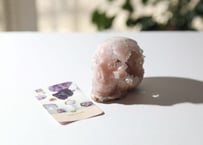 葉月ゆうによる技封入❣️【多次元の才能と繋がる】オリジナルカード付き ドゥルジーピンクアメジスト スカル