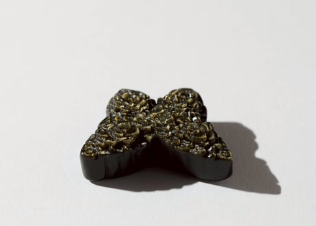 【CRYSTAL PATH クリスタルパス（魔法使いになる）シジル封入 オリジナルカードつき❣️】ゴールドシーンオブシディアン フラワーバタフライ ※イベントクーポン使用不可