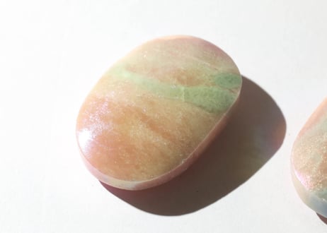 【悟った至福のシッディ】＆大技封入❣️【悩みを食べてくれる龍神】エンジェルオーラ ピンクオパール 握り石（1個）