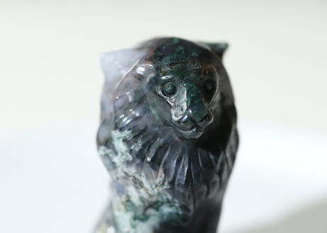 ライオンズゲートのエナジーLion of Jupiter＆葉月ゆうによる技封入❣️【青天井にラッキーを引き寄せる】モスアゲート ライオン ※イベントクーポン使用不可
