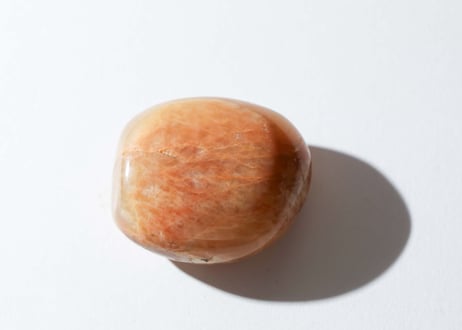 悟りのシッディ＆葉月ゆうによる技封入❣️【カルマ体のブロック解放/ハートからの願いを叶える】ピーチムーンストーン 握り石