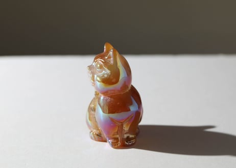 【悟った至福のシッディ】＆〈タイムウェーバーによるカルマを解放し、良い人生の流れに乗る調整入り〉オリジナルカード付き❣️ エンジェルオーラ ドゥルジーカーネリアン ねこ