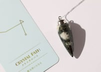 【CRYSTAL PATH クリスタルパス（魔法使いになる）シジル封入 オリジナルカードつき❣️】プレセリブルーストーン ペンデュラム ※イベントクーポン使用不可