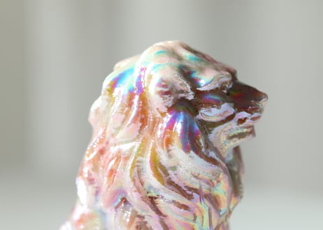 ライオンズゲートのエナジーLion of Jupiter＆葉月ゆうによる技封入❣️【青天井にラッキーを引き寄せる】エンジェルオーラ ピンクオパール ライオン ※イベントクーポン使用不可