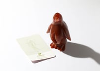 葉月ゆうによる技封入❣️【神仏と繋がる】オリジナルカード付き ドゥルジーカーネリアン ペンギン