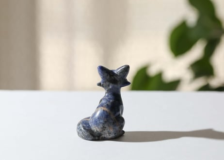 悟りのシッディ＆葉月ゆうによる技封入❣️【カルマ体のブロック解放/ハートからの願いを叶える】ソーダライト きつね