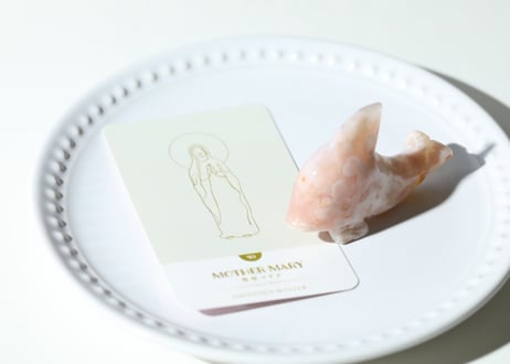 葉月ゆうによる技封入❣️【多次元の才能と繋がる】オリジナルカード付き チェリーブロッサムアゲート イルカ