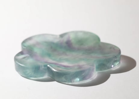 【アバンダンスディクシャ入り】フローライトの花のお皿