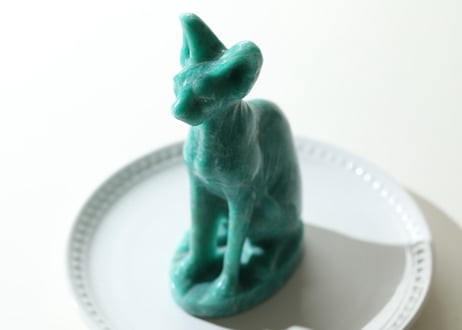 葉月ゆうによる技封入❣️【カルマ体のブロック解放/ハートからの願いを叶える】ハイクオリティ アマゾナイト バステト