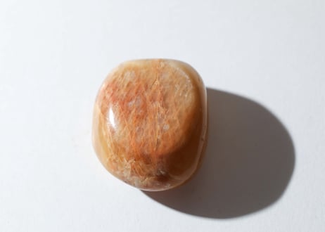 悟りのシッディ＆葉月ゆうによる技封入❣️【カルマ体のブロック解放/ハートからの願いを叶える】ピーチムーンストーン 握り石