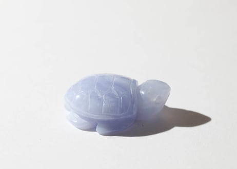 葉月ゆうによる技封入❣️【日々あらゆる面でますます良くなっていく】ブルーレースアゲート かめ