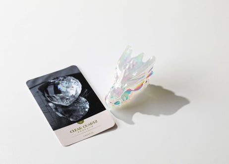 葉月ゆうによる技封入❣️【自分と対立する遺伝子プログラムの解放】オリジナルカード付き エンジェルオーラ クリアクォーツ ドラゴン