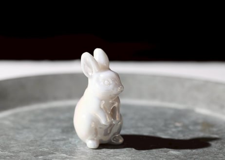 葉月ゆうによる技封入❣️【愛し愛される】エンジェルオーラ ホワイト翡翠 うさぎ ※イベントクーポン使用不可