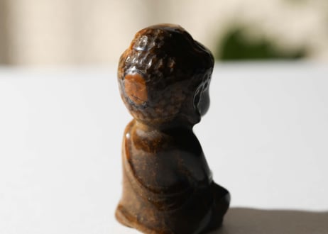 悟りのシッディ＆葉月ゆうによる技封入❣️【カルマ体のブロック解放/ハートからの願いを叶える】タイガーアイ ブッダ