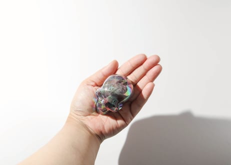 葉月ゆうによる技封入❣️【愛し愛される】エンジェルオーラアメジスト スカル ※イベントクーポン使用不可