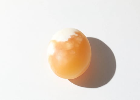 【悟った至福のシッディ】＆葉月ゆうによる技封入❣️【日々あらゆる面でますます良くなっていく】オレンジカルサイト 握り石