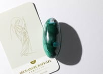 【悟った至福のシッディ】＆〈タイムウェーバーによるカルマを解放し、良い人生の流れに乗る調整入り〉オリジナルカード付き❣️ マラカイト リンガム