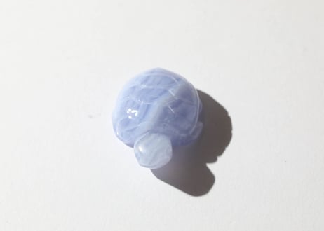 葉月ゆうによる技封入❣️【日々あらゆる面でますます良くなっていく】ブルーレースアゲート かめ