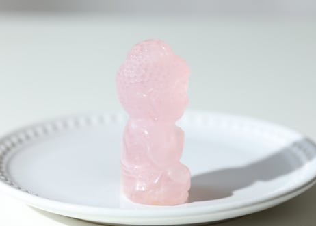 技封入❣️【先祖供養】ローズクォーツ ブッダ ※イベントクーポン使用不可