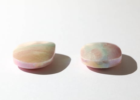【悟った至福のシッディ】＆大技封入❣️【悩みを食べてくれる龍神】エンジェルオーラ ピンクオパール 握り石（1個）
