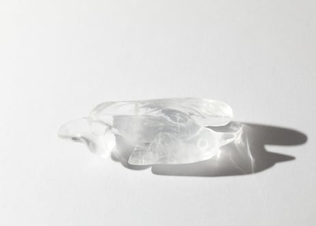 葉月ゆうによる技封入❣️【自分と対立する遺伝子プログラムの解放】オリジナルカード付き クリアクォーツ イルカ