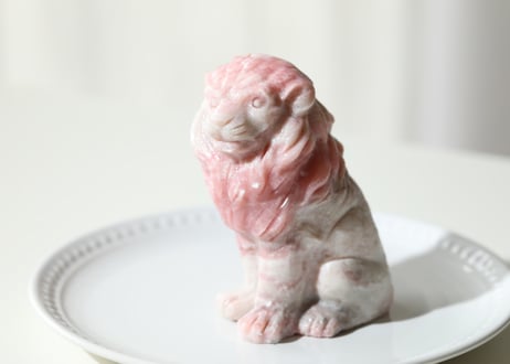 ライオンズゲートのエナジーLion of Jupiter＆葉月ゆうによる技封入❣️【青天井にラッキーを引き寄せる】ピンクオパール ライオン ※イベントクーポン使用不可