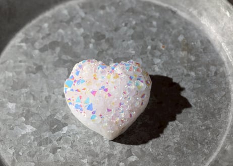 葉月ゆうによる技封入❣️【愛し愛される】エンジェルオーラ ホワイトクォーツ クラスター ハート ※イベントクーポン使用不可