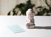【LIVING YOUR TRUTH 真実を生きる（喜びで学ぶ・大成功）シジル封入 オリジナルカード付き❣️】ピンクオパール ブッダ