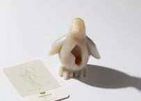 葉月ゆうによる技封入❣️【神仏と繋がる】オリジナルカード付き ドゥルジーアゲートのホワイトペンギン