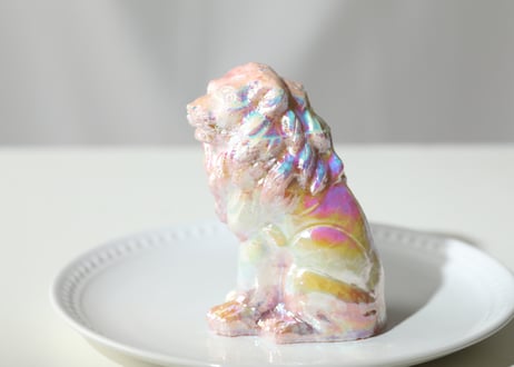 ライオンズゲートのエナジーLion of Jupiter＆葉月ゆうによる技封入❣️【青天井にラッキーを引き寄せる】エンジェルオーラ ピンクオパール ライオン ※イベントクーポン使用不可