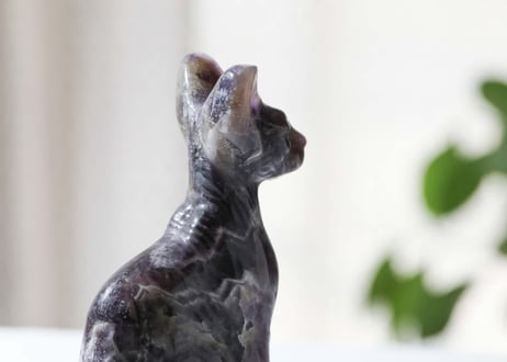 葉月ゆうによる技封入❣️【多次元の才能と繋がる】オリジナルカード付き アメジスト バステト