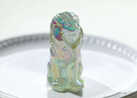 ライオンズゲートのエナジーLion of Jupiter＆葉月ゆうによる技封入❣️【青天井にラッキーを引き寄せる】エンジェルオーラ フローライト ライオン ※イベントクーポン使用不可