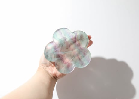 【アバンダンスディクシャ入り】フローライトの花のお皿