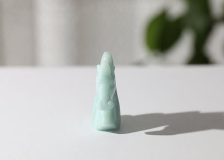 葉月ゆうによる技封入❣️【青天井に良い人間になる】オリジナルカード付き アマゾナイト ユニコーン