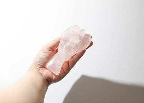 葉月ゆうによる技封入❣️【多次元の才能と繋がる】オリジナルカード付き ローズクォーツ 女神