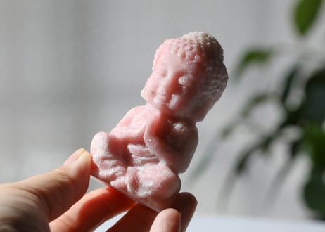 〈タイムウェーバーによる全世界にとってポジティブな存在になる調整入り〉ピンクオパール ブッダ