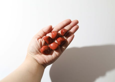 【動きに変化をもたらす】レッドジャスパー タンブルS（6個セット）