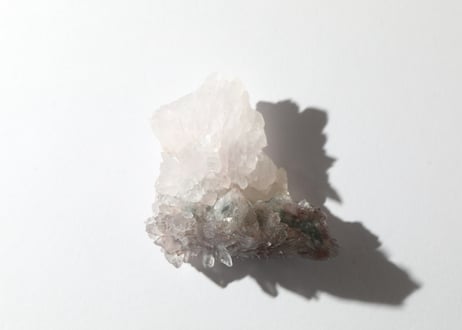 葉月ゆうによる技封入❣️【中毒からの解放】オリジナルカード付き フラワーアメジスト クラスター