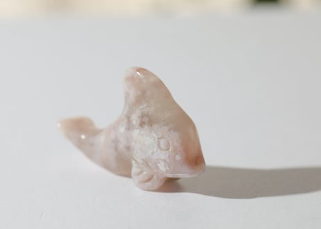 葉月ゆうによる技封入❣️【青天井に良い人間になる】チェリーブロッサムアゲート イルカ