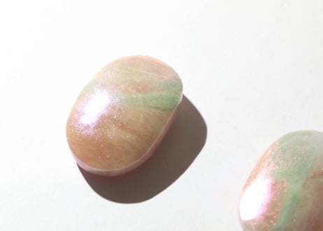 【悟った至福のシッディ】＆大技封入❣️【悩みを食べてくれる龍神】エンジェルオーラ ピンクオパール 握り石（1個）