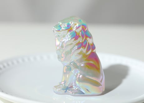ライオンズゲートのエナジーLion of Jupiter＆葉月ゆうによる技封入❣️【青天井にラッキーを引き寄せる】エンジェルオーラ フローライト ライオン ※イベントクーポン使用不可