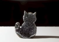 技封入❣️【チャクラを整える】グレーアメジスト クラスター ねこ ※イベントクーポン使用不可