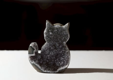 技封入❣️【チャクラを整える】グレーアメジスト クラスター ねこ ※イベントクーポン使用不可