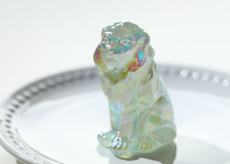 ライオンズゲートのエナジーLion of Jupiter＆葉月ゆうによる技封入❣️【青天井にラッキーを引き寄せる】エンジェルオーラ フローライト ライオン ※イベントクーポン使用不可