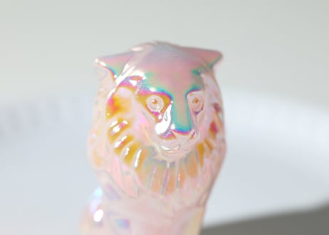 ライオンズゲートのエナジーLion of Jupiter＆葉月ゆうによる技封入❣️【青天井にラッキーを引き寄せる】エンジェルオーラ ローズクォーツ ライオン ※イベントクーポン使用不可
